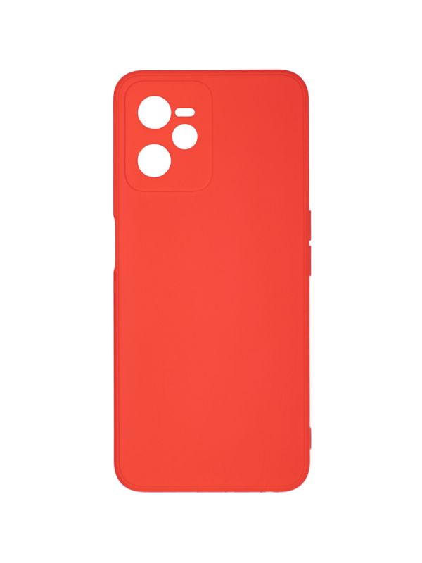 Силиконовый чехол Zibelino для Realme C35 4G/Narzo 50A Prime, с микрофиброй, красный  #1