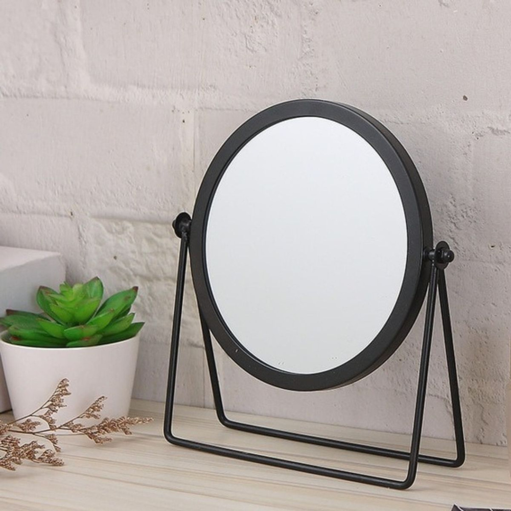 Зеркало настольное для макияжа, круглое зеркало для ванной  #1