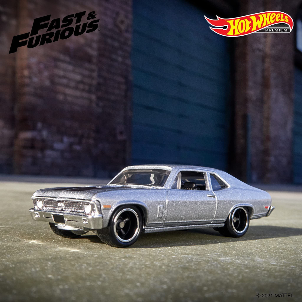 Модельки машин металлические машинка Mattel Hot Wheels Fast and Furious 70 Chevy Nova SS  #1