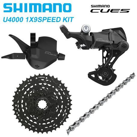 Велосипедная группа SHIMANO CUES U4000 1X9 Speed, задний переключатель CS-LG300-9 46T кассета LG500 Цепь #1