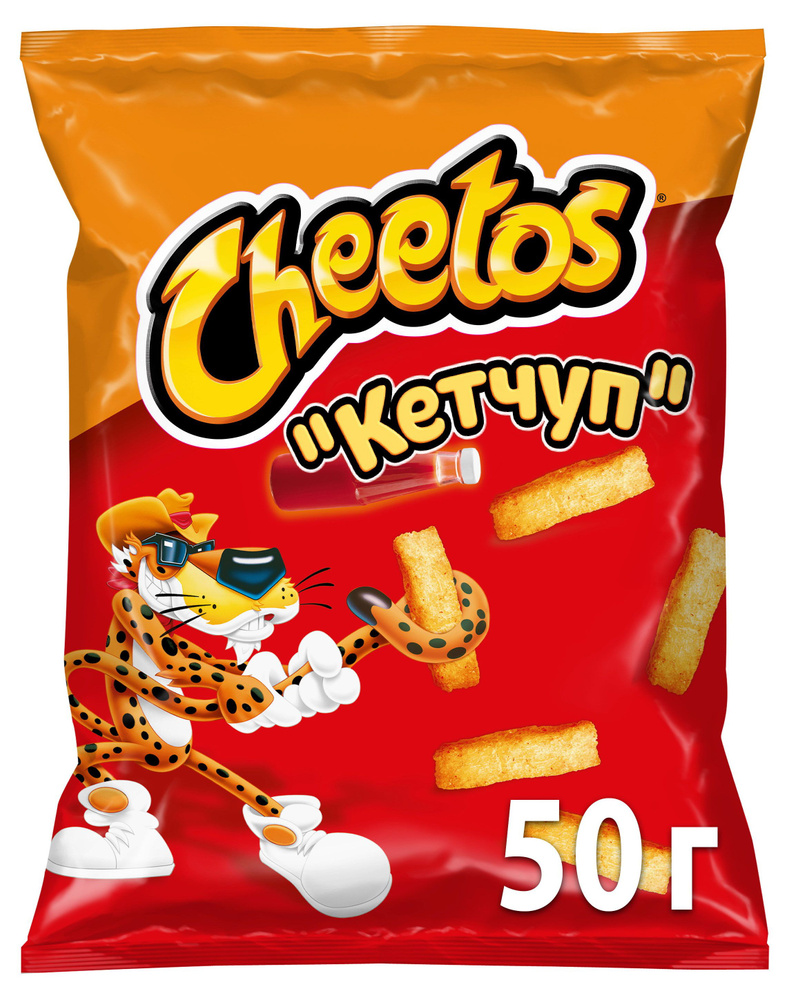 Снеки кукурузные Cheetos кетчуп, 55 г, 10 шт #1