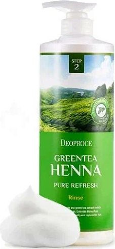 DEOPROCE / Деопрос RINSE GREENTEA HENNA PURE REFRESH Бальзам для волос восстанавливающий с экстрактом #1