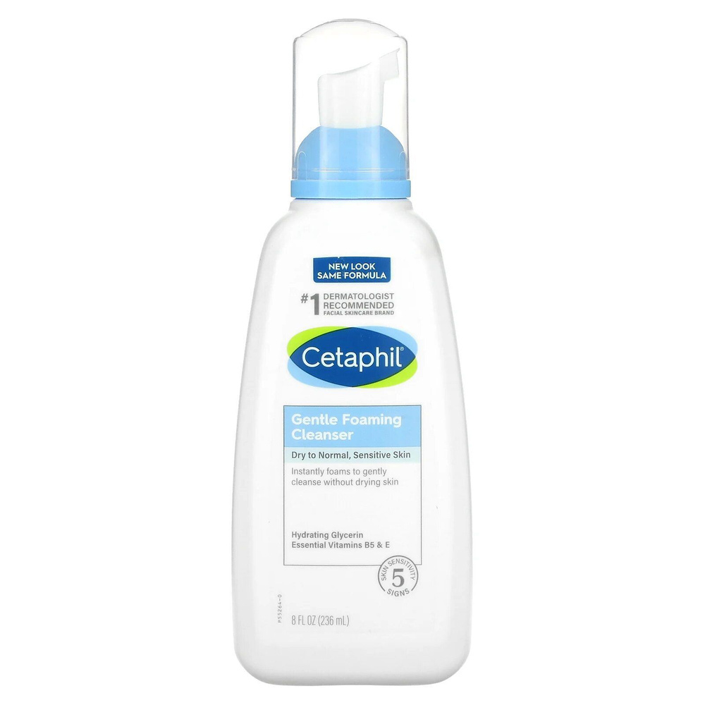 Cetaphil, Мягкая пенка для умывания, для сухой и нормальной кожи, без отдушек, 236 мл  #1