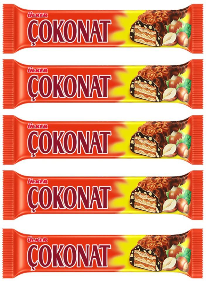 Шоколадный батончик с фундуком Ulker Coconat, 5 шт по 24 г #1