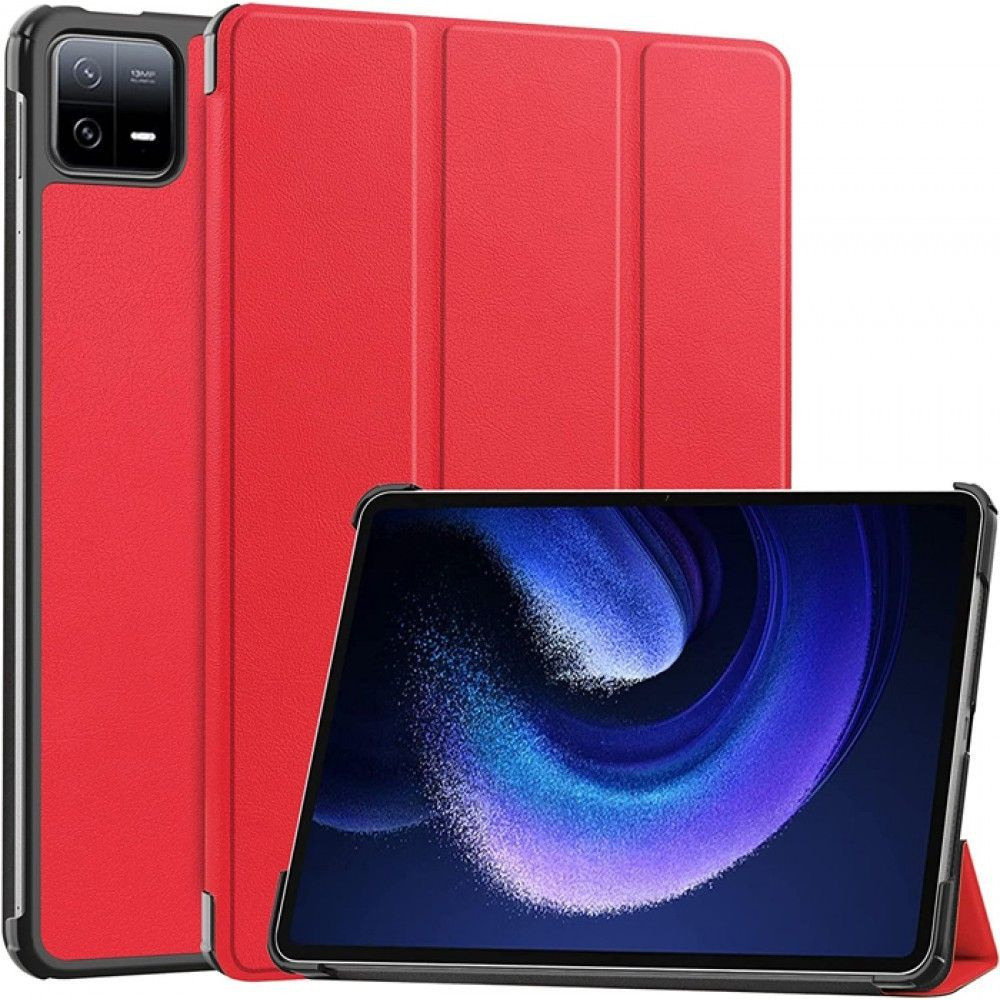 Умный чехол для Xiaomi Pad 6/Pad 6 Pro/Ксиаоми Пад 6 2023 года, 11 дюйма, красный  #1