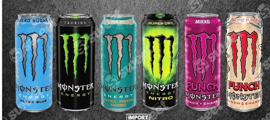 Набор Энергетиков Monster Energy Mix 6шт по 500мл из Европы #1