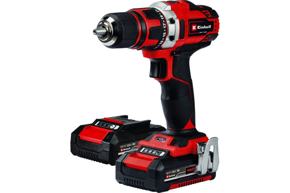 Дрель аккумуляторная Einhell PXC TE-CD 18/40-1 Li (2*1.5 Ач) #1