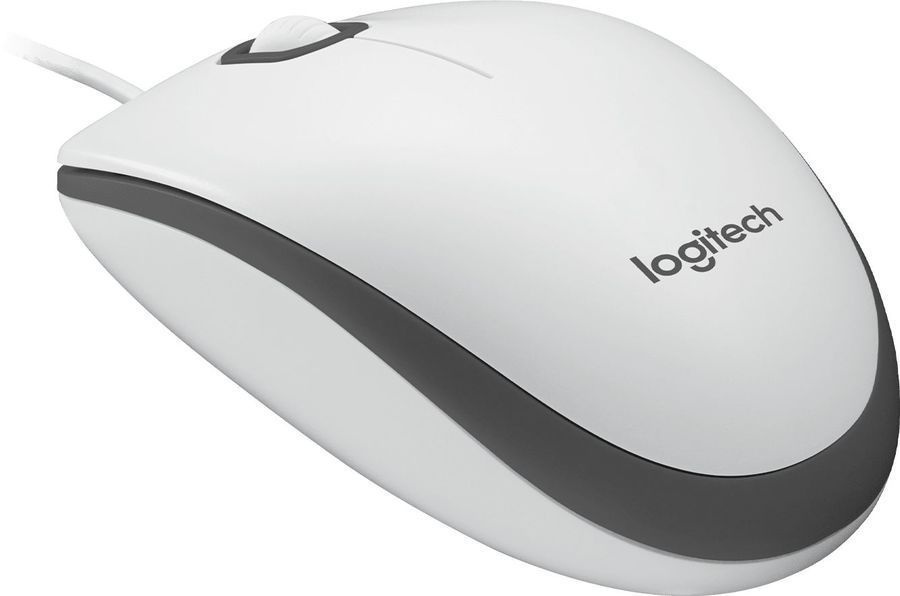 Мышь проводная Logitech M100 белый (910-006764) #1