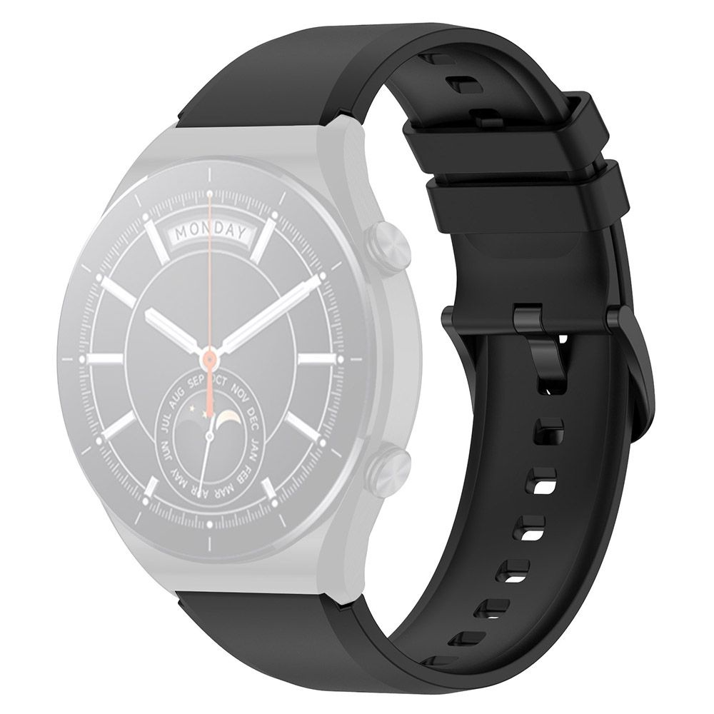 Силиконовый ремешок 22 мм для Xiaomi Watch S1 - черный #1
