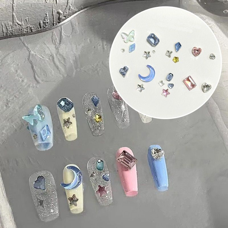 Набор кристаллов для дизайна ногтей/Набор украшений для нейл-арта  #1