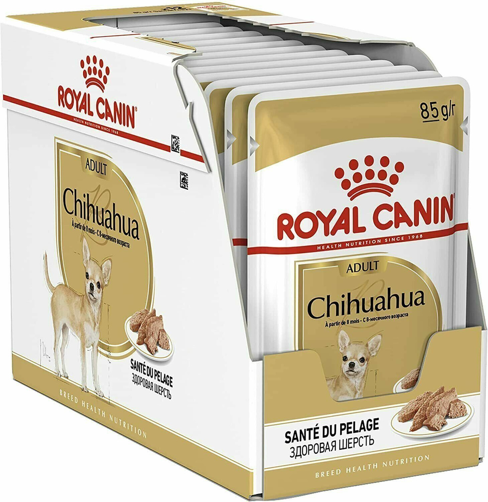 Влажный корм Royal Canin Chihuahua Adult пауч для собак породы чихуахуа (паштет) Мясо, 85 г. х 12 шт #1