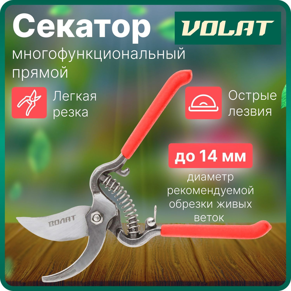 Секатор универсальный садовый STARTUL GARDEN (ST6093-03) кусторез, сучкорез ручной, ножницы садовые для #1