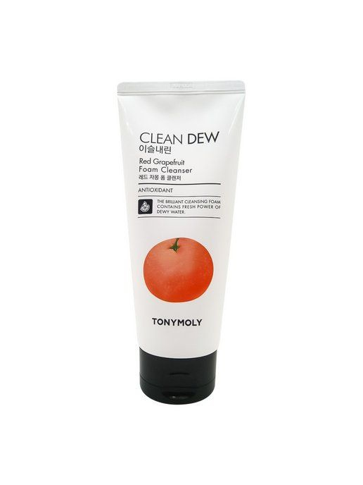 Очищающая пенка для умывания с экстрактом красного грейпфрута TONYMOLY CLEAN DEW Red Grapefruit Foam #1