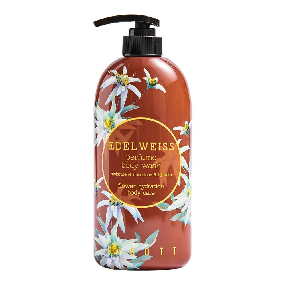 Jigott Парфюмированный гель для душа Edelweiss Perfume Body Wash, с экстрактом эдельвейса, 750 мл  #1