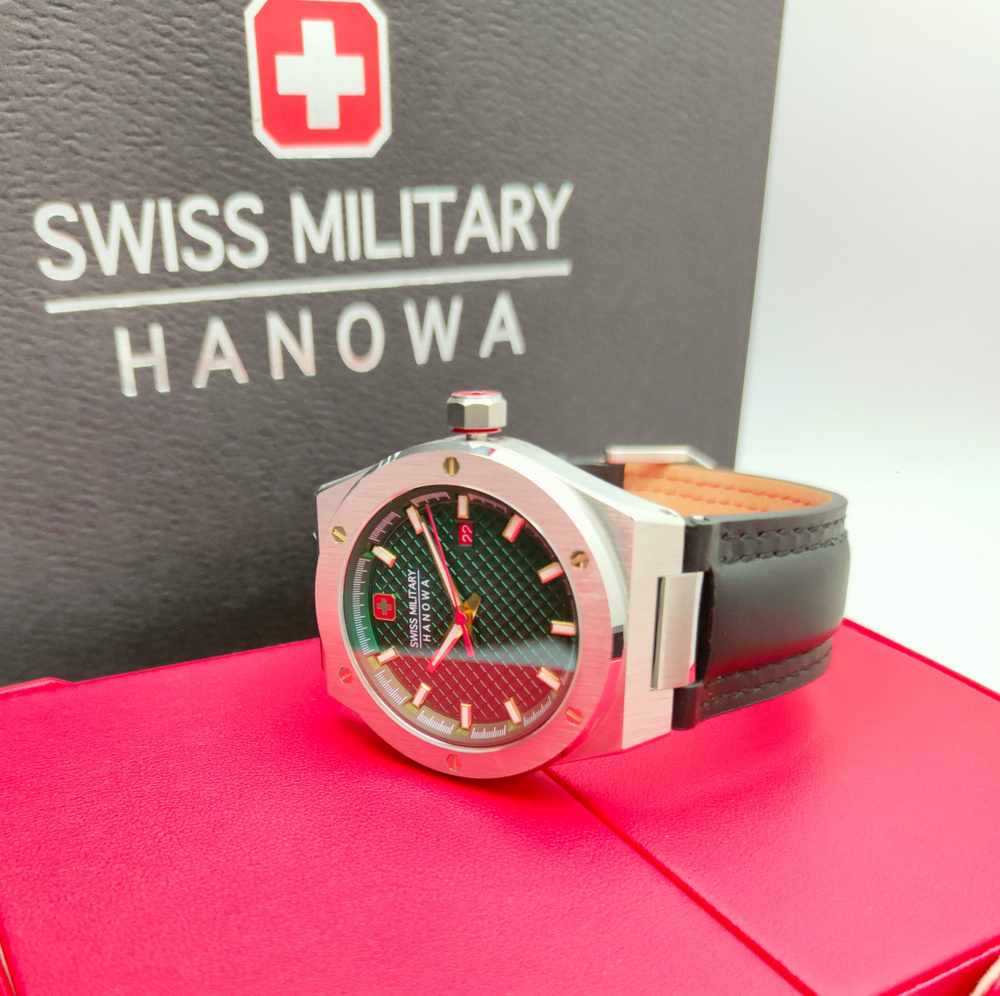 Часы наручные мужские Swiss Military Hanowa Sidewinder SMWGB2101602. Кварцевые наручные часы. Часы для #1