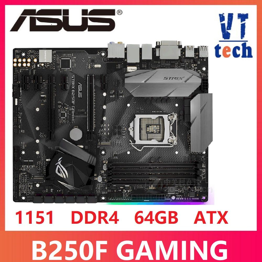 ASUS ROG STRIX B250F Intel LGA1151 DDR4 64 USB3.0 SATA3 OZON 1163756101