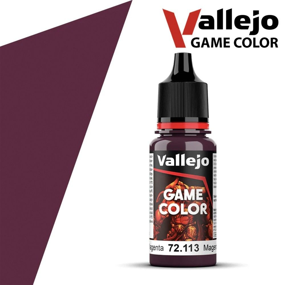 Краска для сборных моделей Vallejo, серия Game Color, цвет 72.113 (Deep Magenta), 18мл  #1