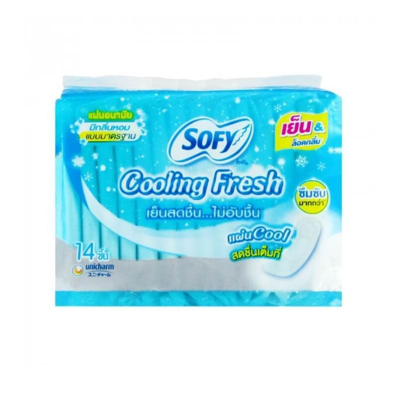 Ежедневные прокладки с охлаждающим эффектом Sofy Cooling Fresh Pantyliner slim  #1