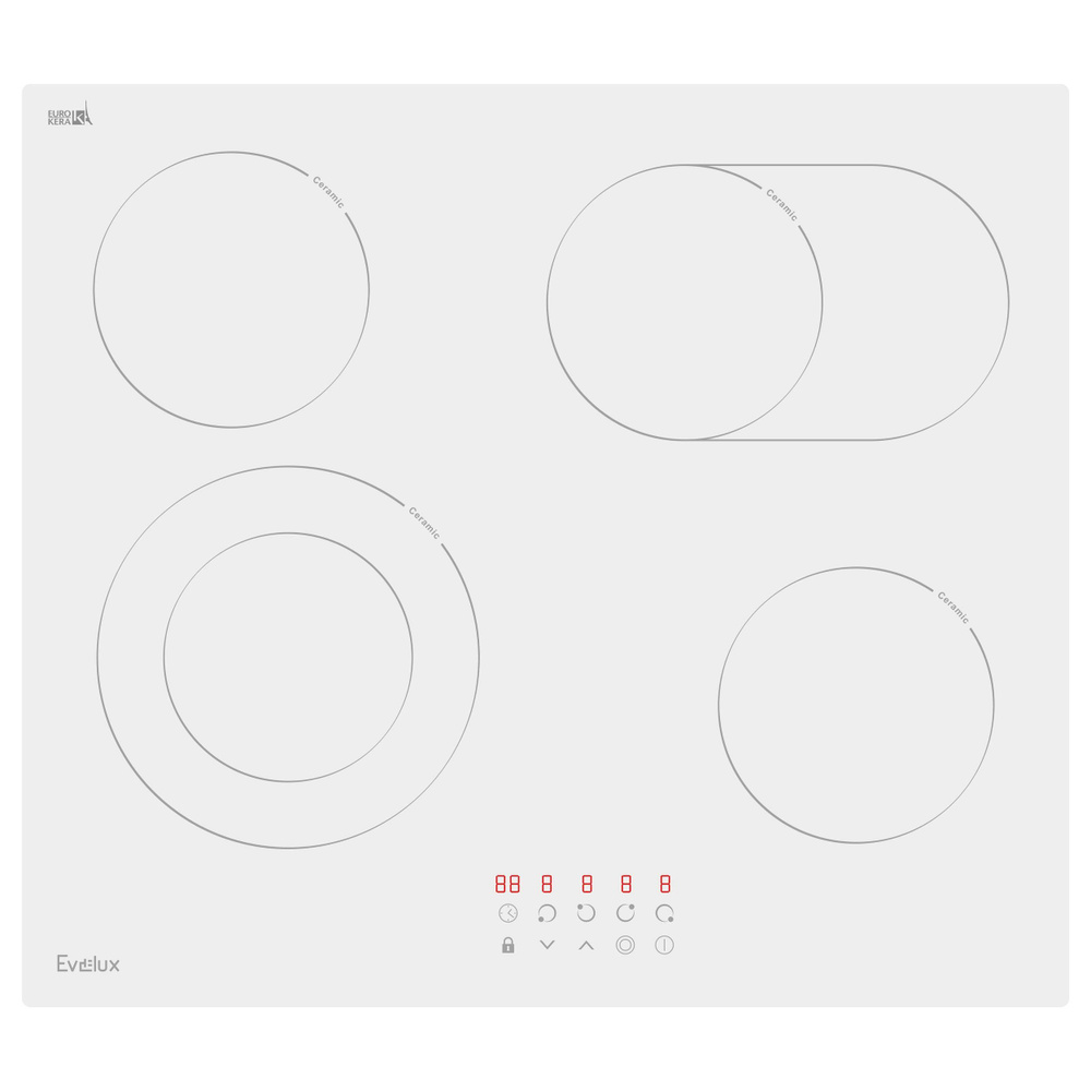 Электрическая варочная панель Evelux HEV 642 W #1