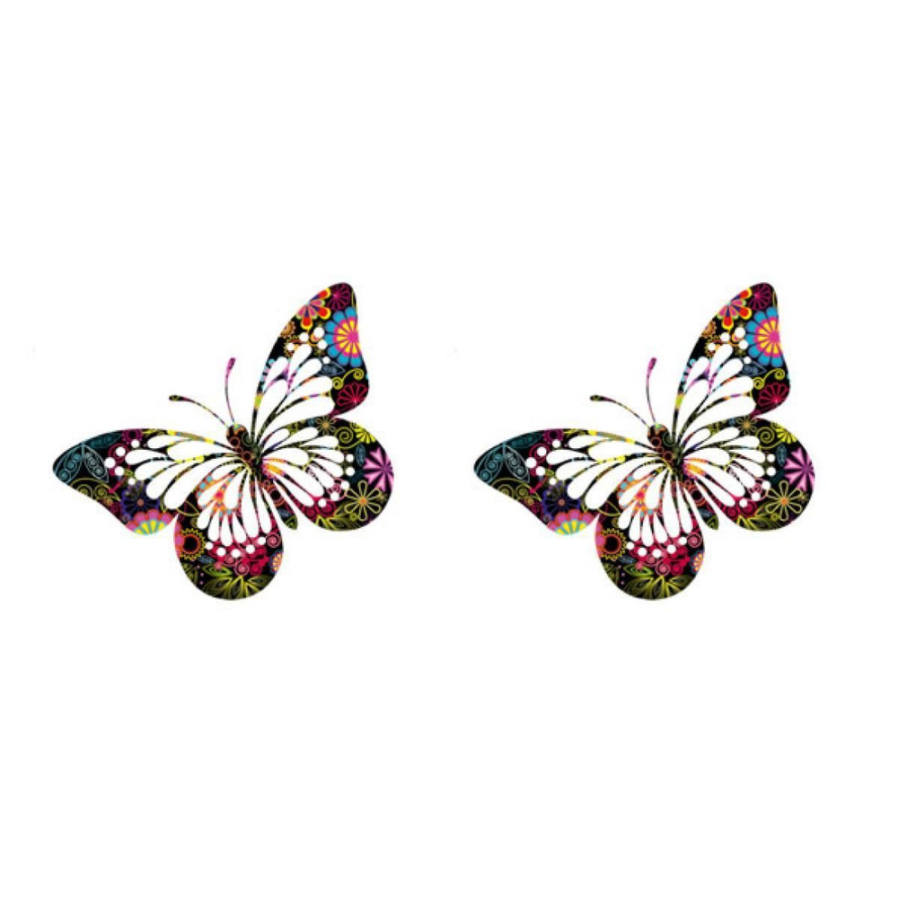 Вафельные бабочки большие Ажурные 8 см (2 шт.) #1