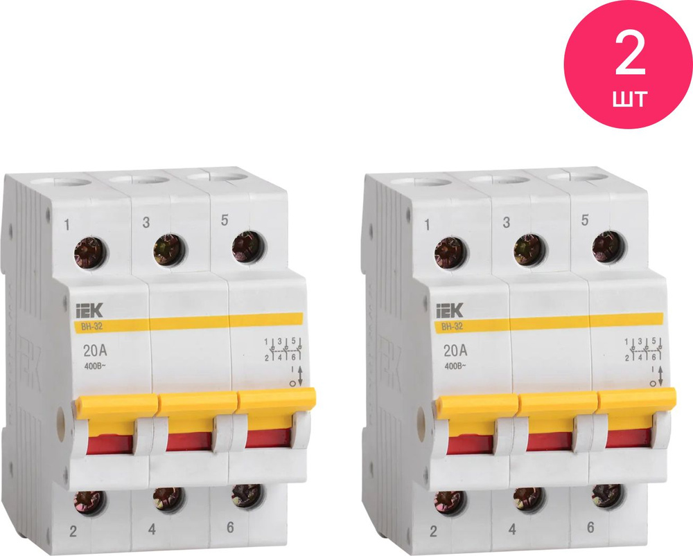 Выключатель нагрузки IEK / ИЭК ВН-32 3P 20A, MNV10-3-020 / рубильник ...