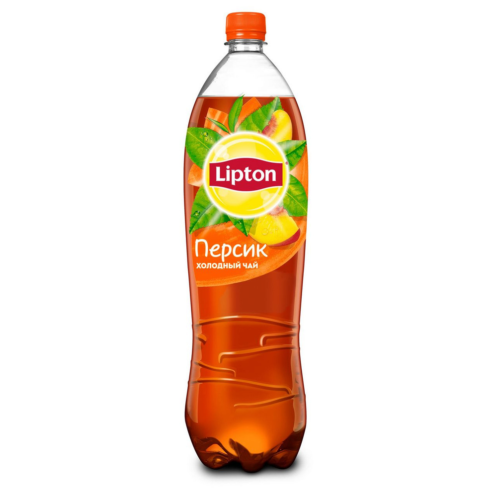 Холодный чай Lipton черный со вкусом персика, 1.5л #1