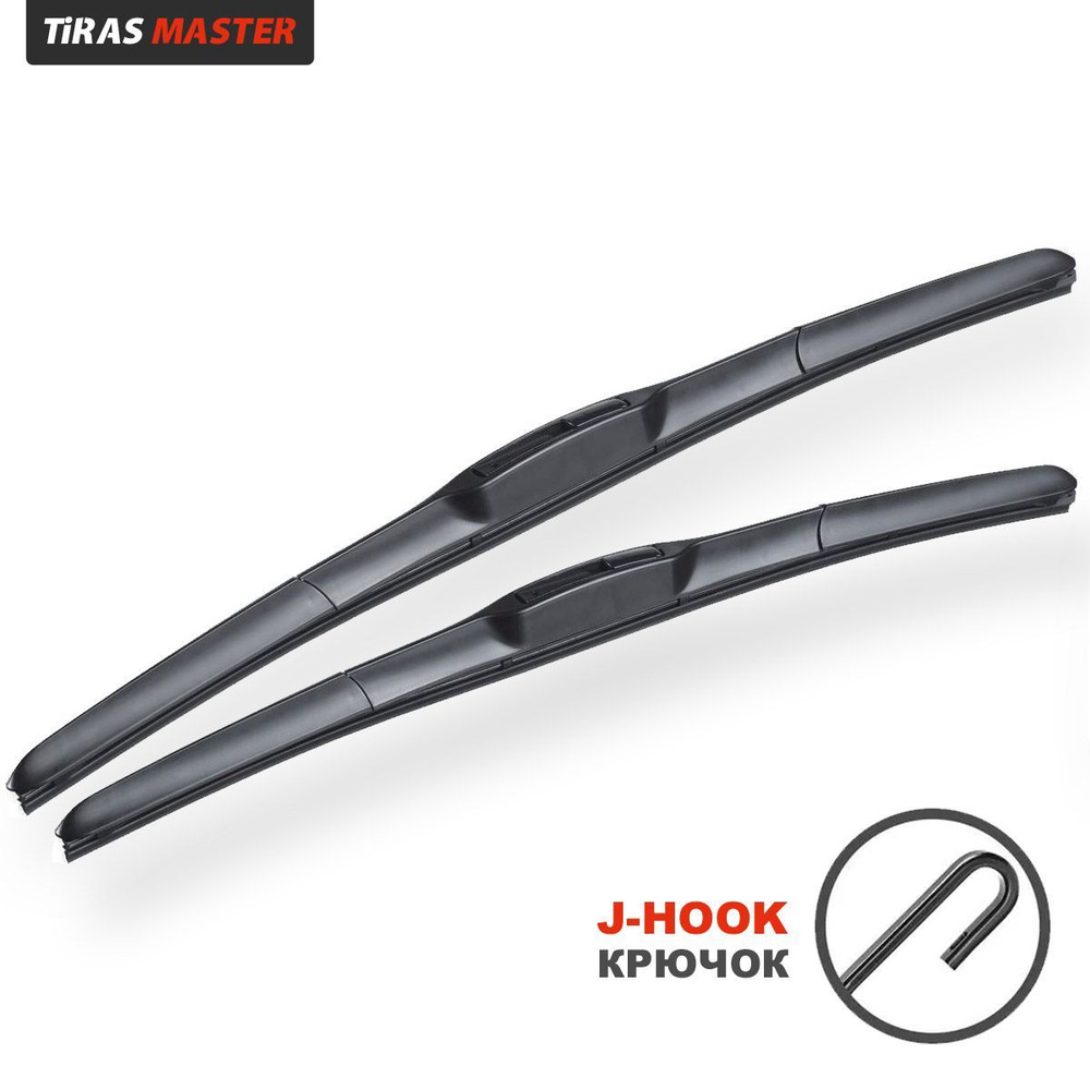 Комплект гибридных щеток стеклоочистителя Tiras Master65/40, крепление  Крючок (Hook / J-Hook) - купить по выгодной цене в интернет-магазине OZON  (943500539)