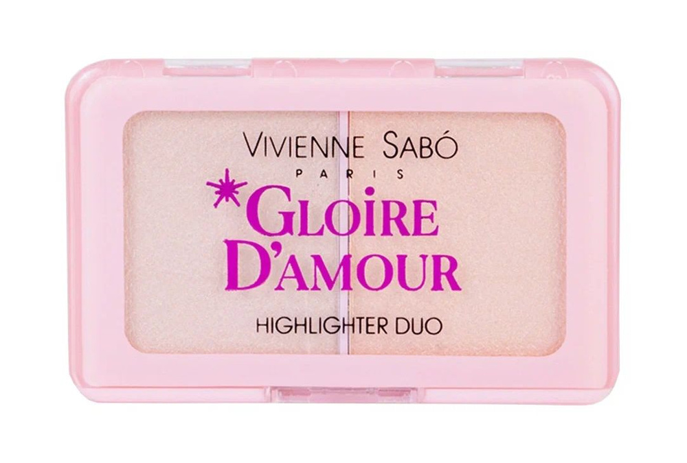 Vivienne Sabo Палетка хайлайтеров Gloire d'Amour, 02 персиковый #1