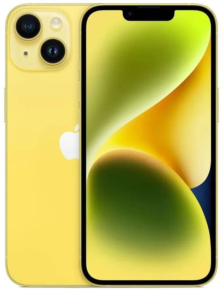 Apple Смартфон iPhone 14 A2649 eSIM+SIM 512 ГБ, желтый #1
