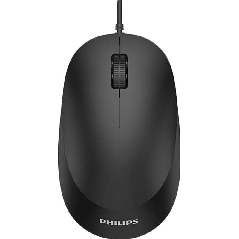 Мышь компьютерная Philips (SPK7207B, 01) Проводная, 3 канальная, USB 2.0, 1200dpi, черный  #1
