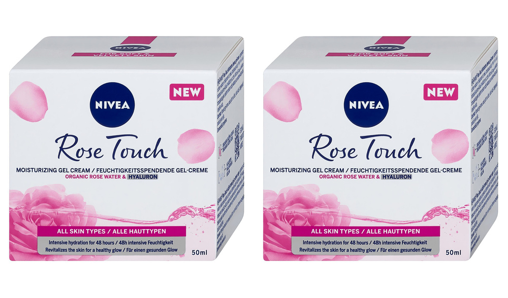 Nivea Крем-гель, Rose touch, Увлажняющий, Польша, 50 мл, 2 шт #1