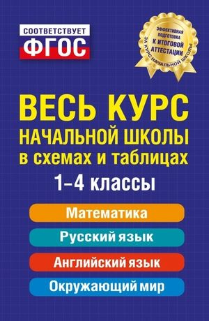 1-4 класс. Наглядно и доступно. Начальная школа. Весь курс начальной школы в схемах и таблицах (Безкоровайная #1