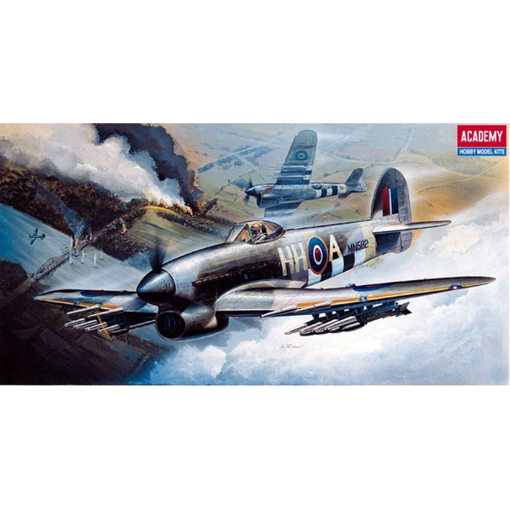 Academy сборная модель 12462 Hawker Typhoon Mk.Ib 1:72 #1