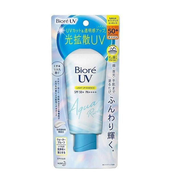 Светоотражающий суперлегкий матирующий солнцезащитный крем Biore UV Light Up Essence, SPF 50+ PA++++, #1