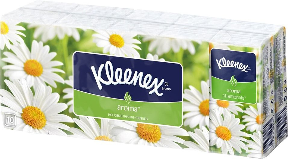 Носовые платки Kleenex Ромашка 10*10шт х1шт #1