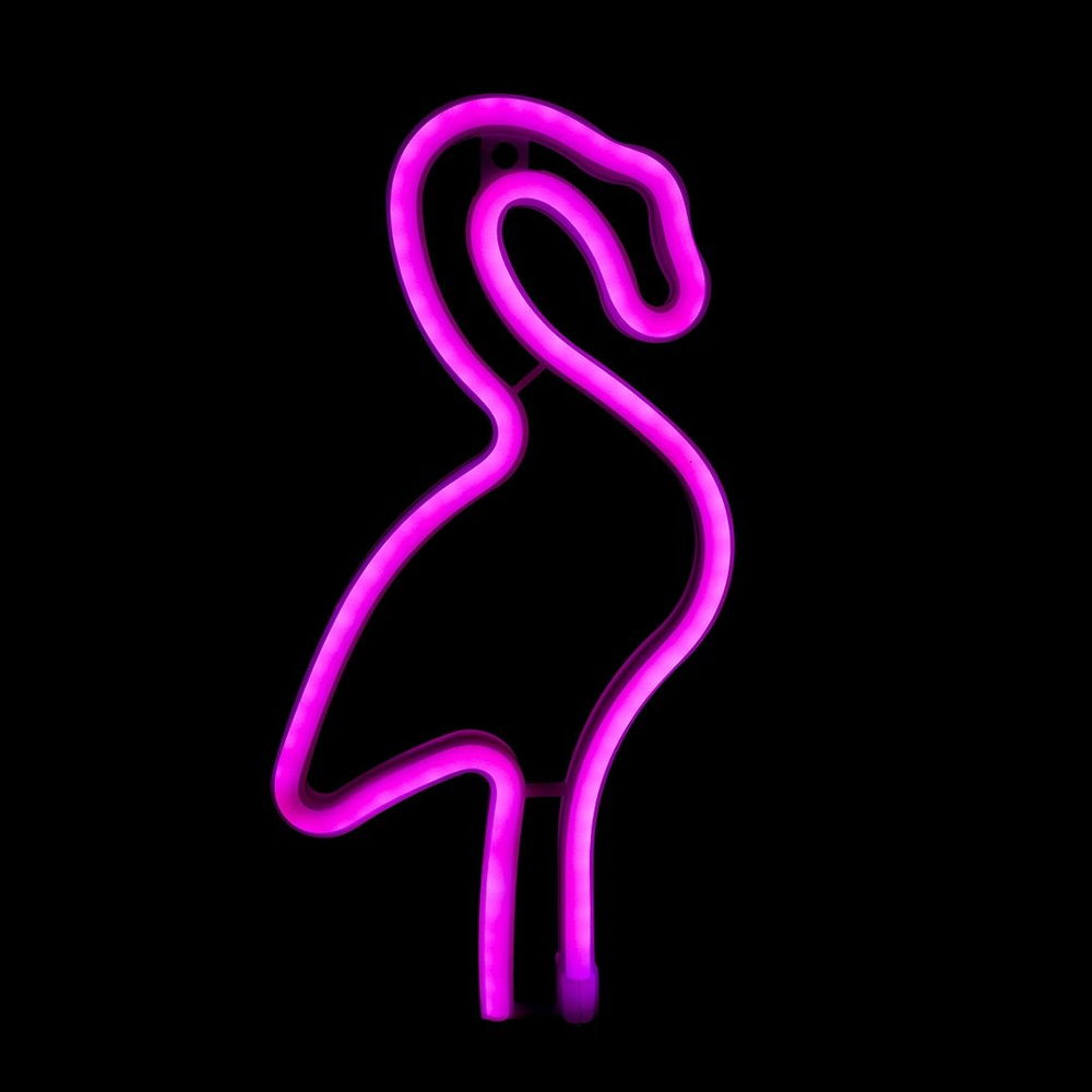 Световая фигура Фламинго, 15*29 см. Розовый, 1 шт. #1