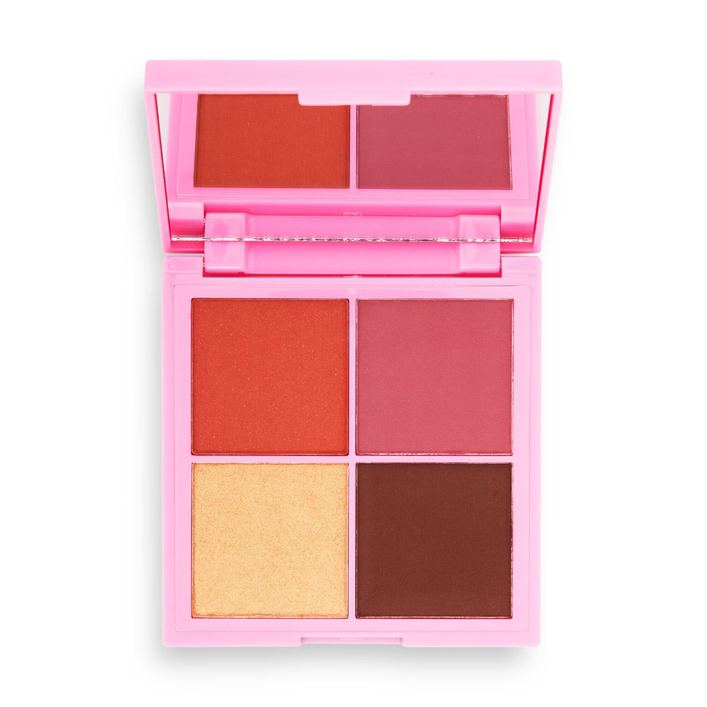 Палетка для лица I Heart Revolution Tasty Cupcake Face and Cheek Palette вес 10гр Red Velvet, Великобритания #1