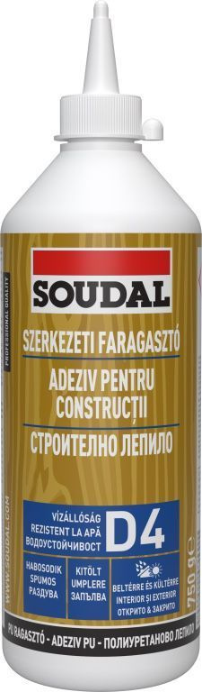 Суперводостойкий полиуретановый клей для дерева SOUDAL 66А (D4) 750 мл  #1