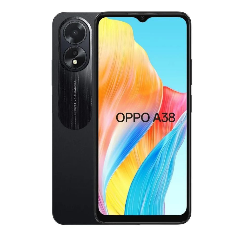 OPPO Смартфон A38 4/128 ГБ, черный #1