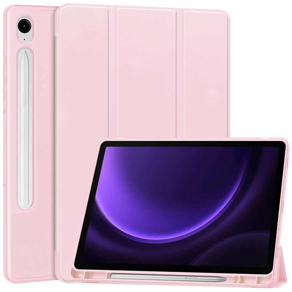 Чехол для Samsung Galaxy Tab S9 / S9 FE 11" (2023) розовый гладкий TPU #1