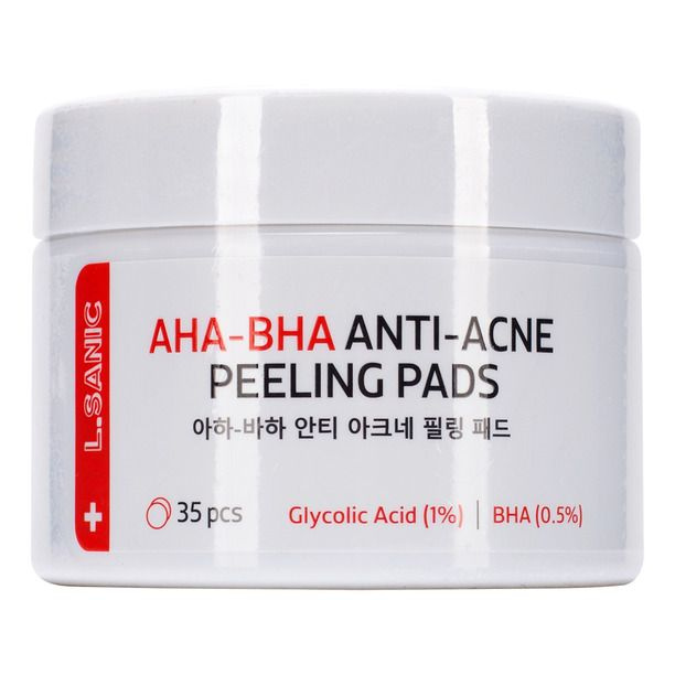 L.Sanic / AHA-BHA anti-acne peeling pads Отшелушивающие диски с AHA и BHA кислотами  #1