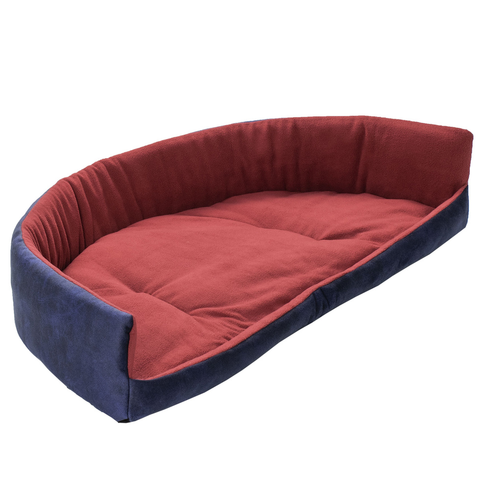 Лежанка для кошек и собак мелких и средних пород , голубой , со съемной подушкой , ZooMoDa .  #1
