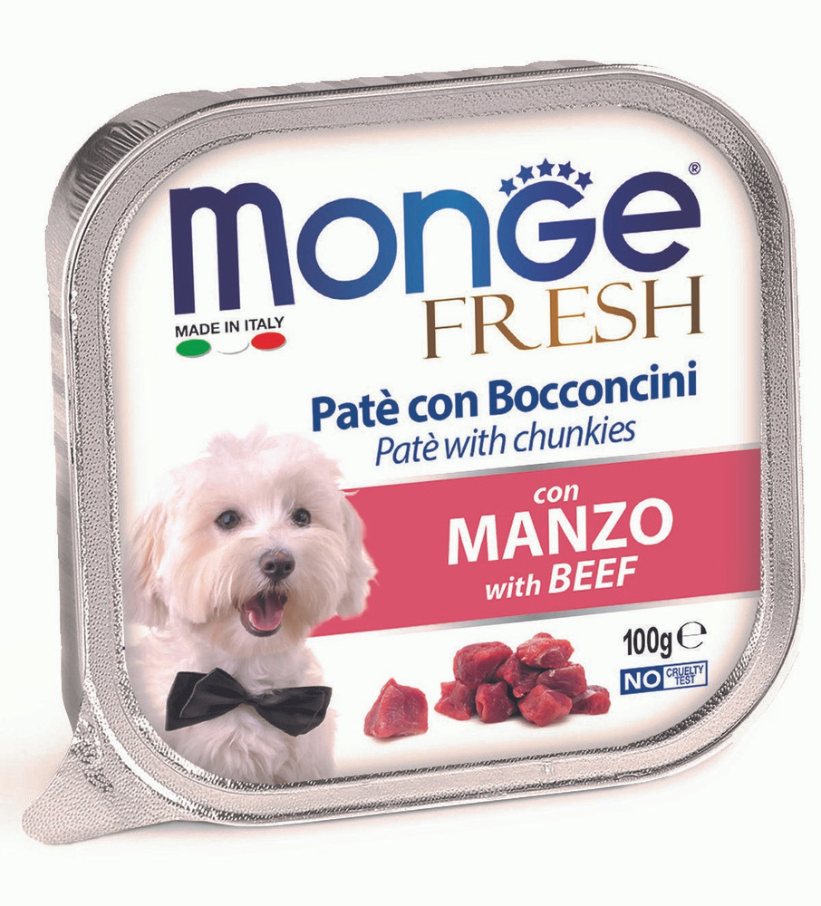 1307 Monge FRESH DOG Паштет д/собак с телятиной (100 гр.) 5 шт #1