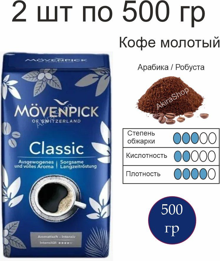 2 шт. Кофе молотый Movenpick Classic, 500 гр. (1000 гр) Германия #1