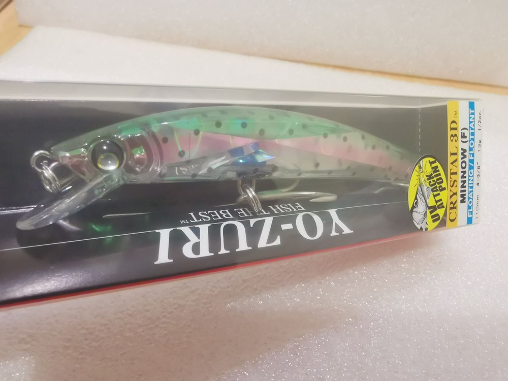 Воблер YO-ZURI CRYSTAL 3D-MINNOW 110F F977-HNM (110мм,13г.) #1