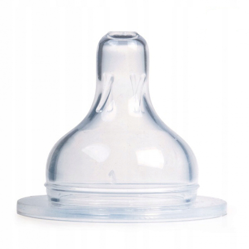 Canpol babies Соска силиконовая круглая для бутылочки с широким горлышком мини поток 0+, 1 шт  #1
