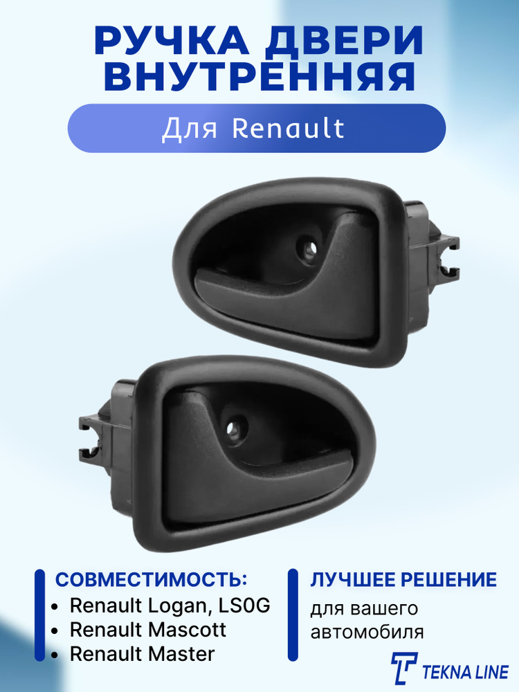 Ручка двери внутренняя Renault Logan I 2005-2014 (правая + левая) / OEM: 7700353282/83  #1