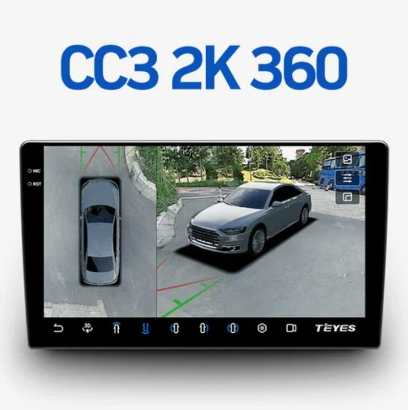 Автомагнитола Teyes CC3 2k 6/128 экран 9,5 дюймов с камерами кругового обзора 3D 360  #1