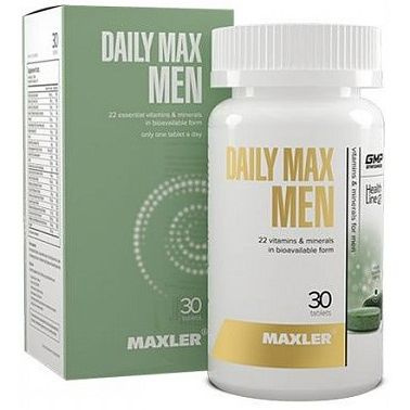 Витамины Daily Max Men Maxler, 30 таб. #1