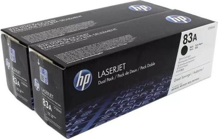 Набор картриджей HP CF283AF/ CF283AD (83A) Dual Pack для HP LaserJet Pro M201/ MFP M225 black, 2*1500 #1